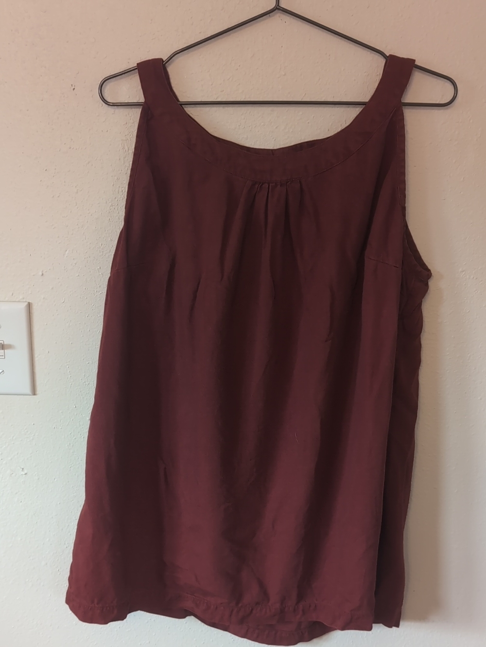 Soft Surroundings Tencel Sleeveless Tank Top in Burnt Orange